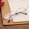 Classic Reading Glasses Women Men Metal Large Frame Crystal Eyeglasses Square Presbyopia High Definition Reader Eyewear