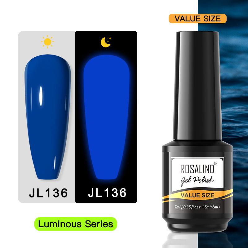 ROSALIND Блестящий лак для ногтей Soak Off UV Гель-лак для ногтей Меняет цвет с температурой Модные гели для ногтей