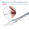 Anti-Slip Stainless Steel Lash Extension Tweezers Curved Tip Straight High Precision for Nail Art Makeup Beauty Tools
