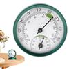 Mini Round Pointer Temperature Meter Hygrometer Double Pointer Hygrometer Indoor Outdoor Thermometer for Indoor Offices