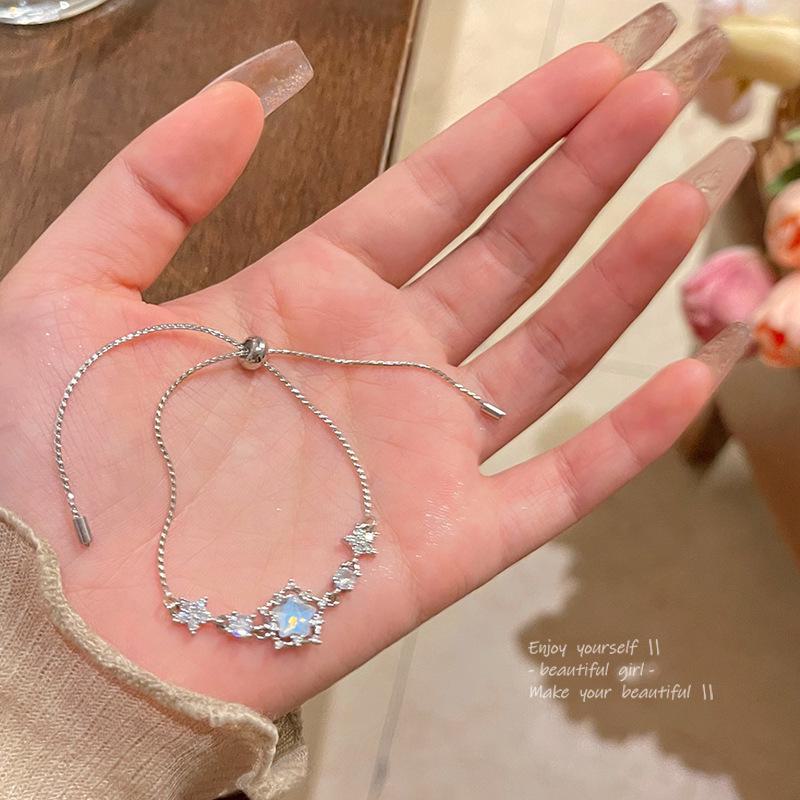 Корейский высококачественный браслет из жемчуга и титановой стали для женщин