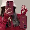 Милый 3D Золотой Конь + Ремешок Чехол для Телефона Для OPPO A78 5G A77 A77S A57 A57S A96 A76 A98 A58 A74 A54 A94 4G 5G Realme12 Pro Plus