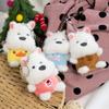 Cute Samo Puppy Doll Plush Pendant Keychain Doll Scribbled West Highland Dog Doll