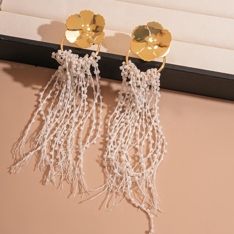 Роскошные серьги-кисточки с красными цветами: Стильные, Дорогие, Акцентные Серьги-Гвоздики для Женщин