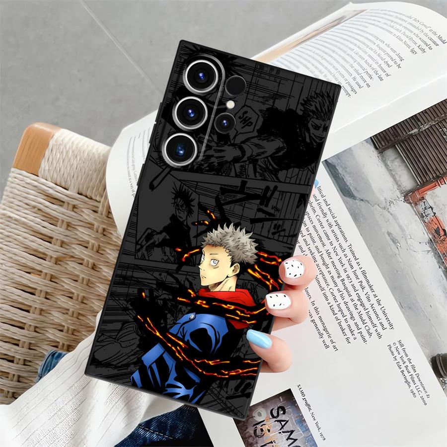 Аниме J-ujutsu Cool Kaisen Чехол для Samsung Galaxy S25 Ultra S24+ S25+ S9 S20 S21 S22 S24 Plus S23 FE Мягкая задняя крышка телефона