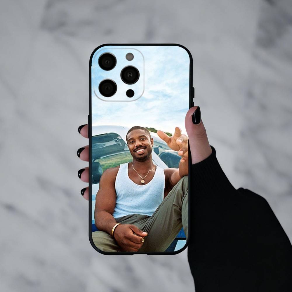 Актеры Оскара М-Майкл Б. Чехол для телефона J-Jordan для iPhone 17pro, 16,15,14,13,12,11 X XR Plus, Другие Мягкий Черный Чехол