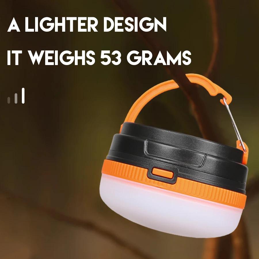 Portable LED Camping Light 3 Lighting Modes Use 3*AAA Battery Camp Lamp For Outdoor Waterproof Camping Hiking Emergency Lantern