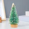 12pcs Mini Christmas Tree Artificial Sisal Frost Snow Pine Tree Christmas Decoration Xmas 2025 New Year Party Tabletop Ornaments