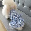 Dog Clothes Spring And Summer Thin Skirt Pet Clothes Cute Bow Shawl Skirt Teddy