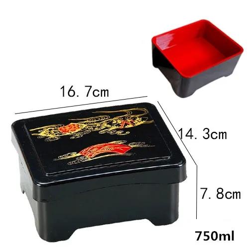 Eel Sushi Junte Baihui Lunch Box Sandwich with Cover Japanese Lunch Box Snack Take Out Lunch Box Sushi Food Container Bento