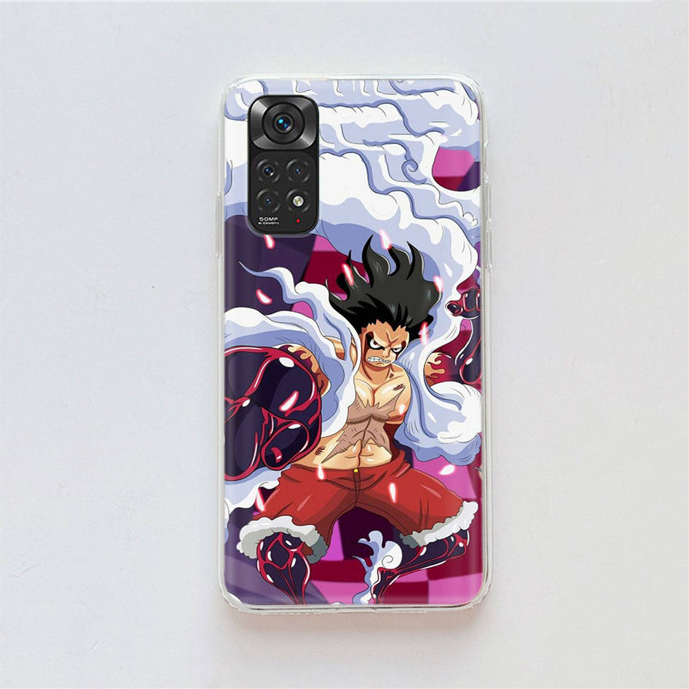 Чехол DT28 One Piece Luffy для Samsung A04 A14 A23 A34 A54 M23 M33 M52 M53 Realme 10 9 C30S C35 C55 VIVO Y02S Y21 Y33S Y51 X80 Pro Прозрачная крышка