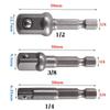 Hex Shank Socket For Adapter Drill Bit Bar Set for Power Driver Tools