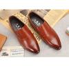 2022 New Men's Shoes Business Dress Shoes Men's British Style Youth Breathable Pointed Leather Shoes