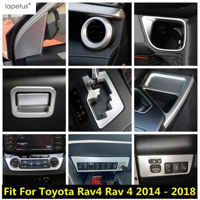 Для Toyota Rav4 Rav 4 2014 - 2018 Аксессуары Накладка на Панель Управления Стеклоподъемниками / Ручным Тормозом / Центральной Консолью Кондиционера Внутренняя Отделка