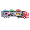 Transport Car Carrier Truck Toy with 6 Small Car for Kids Pull Back Detachable Interactive Toy Carrier Truck