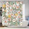 Восхитительная шторка для душа «Ромашка» с ярким цветочным принтом для декора ванной комнаты, водонепроницаемая ткань, идеальная идея для подарка
