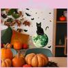 Halloween Moon Black Cat Bat Modern Simple Wall Art For Dining Room Decor