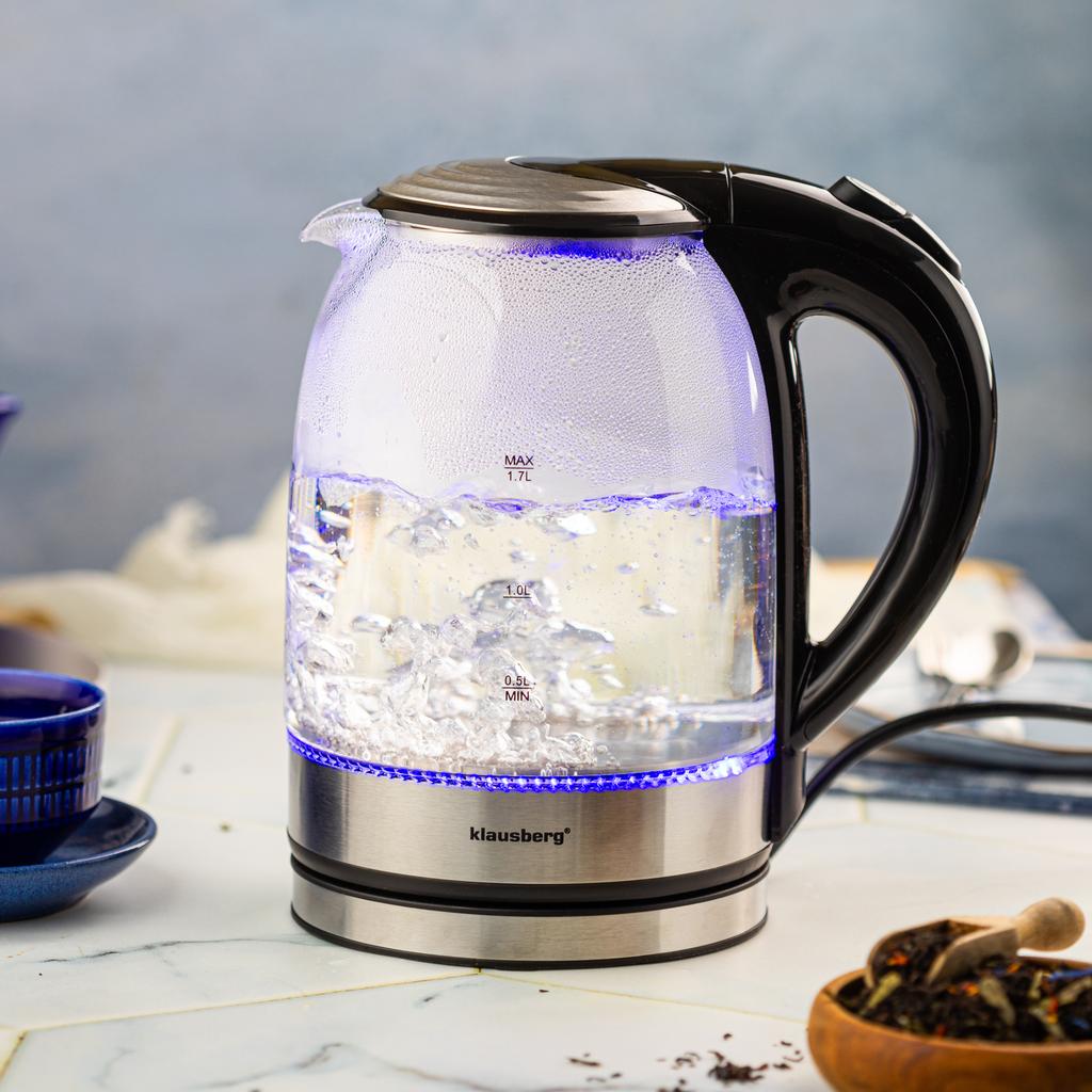 Electric glass kettle 1.7L KLAUSBERG KB-7886