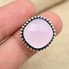 Pink Chalcedony Gemstone 925 Sterling Silver Jewelry Handmade Women Ring