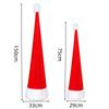 Long Red Christmas Hats for Adults Kids Velvet Santa Claus Xmas Hats Cap Merry Christmas New Year Festival Party Decoration