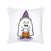Halloween Cushion Cover Cartoon Black Cat Ghost Happy Pumpkin Printed Pillow Cover Home Decor Square 18x18 Inches Pillowcases