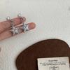 Модные серьги-подвески со звездой из микроциркона для женщин Универсальные Роскошные Жемчужные Геометрические висячие серьги Вечерние Ювелирные Аксессуары