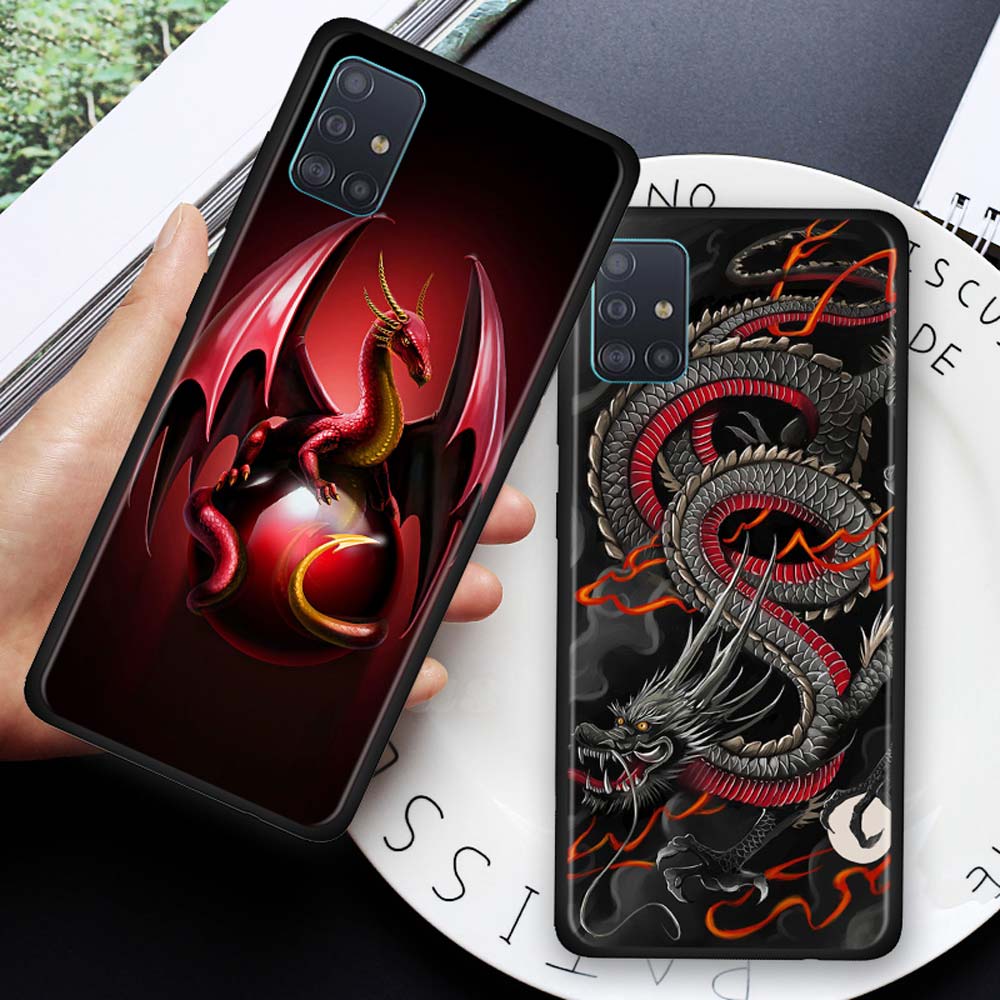 Чехол для Xiaomi Redmi Note 9 9s 8T 8 Pro 7 8A 9A 9C 9T 9i 9 Power Bumper Cover Dragon