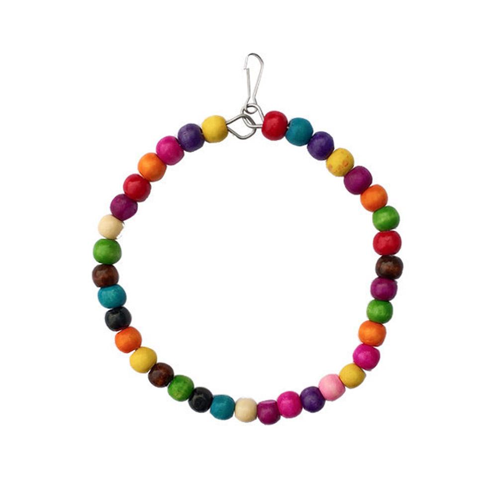 Клетка для птиц, игрушки для попугаев, деревянные качели для птиц, надежные бусины, мостик, деревянная форма, птица-попугай W6Q3