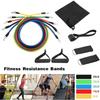 Set Exercise Bands - Resistance Bands - 11 Pieces - High Resistance - Fitness - Yoga