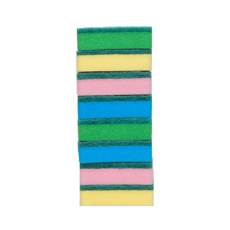 10Pcs/Set Dishwashing Sponge Kitchen Cleaning Tools Scrub Pot Rust Local Stain Sponge Removal Kit Clean Brush Sponge