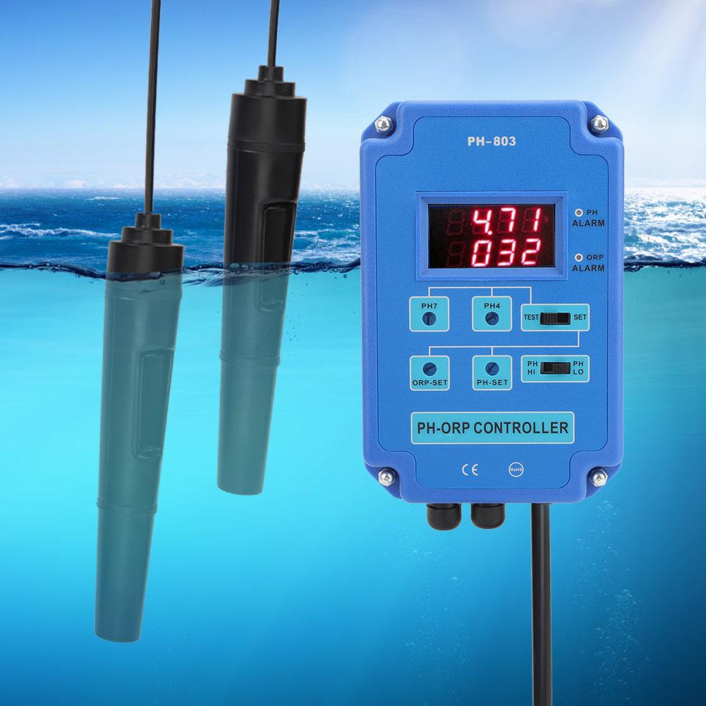 PH 803 Digital pH ORP Controller Online PH ORP Tester Water Quality Testing for Swimming PoolAU Plug 220V