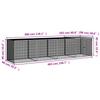 Chicken Coop with Roof Anthracite 403 x 98 x 90 cm Galvanized Steel