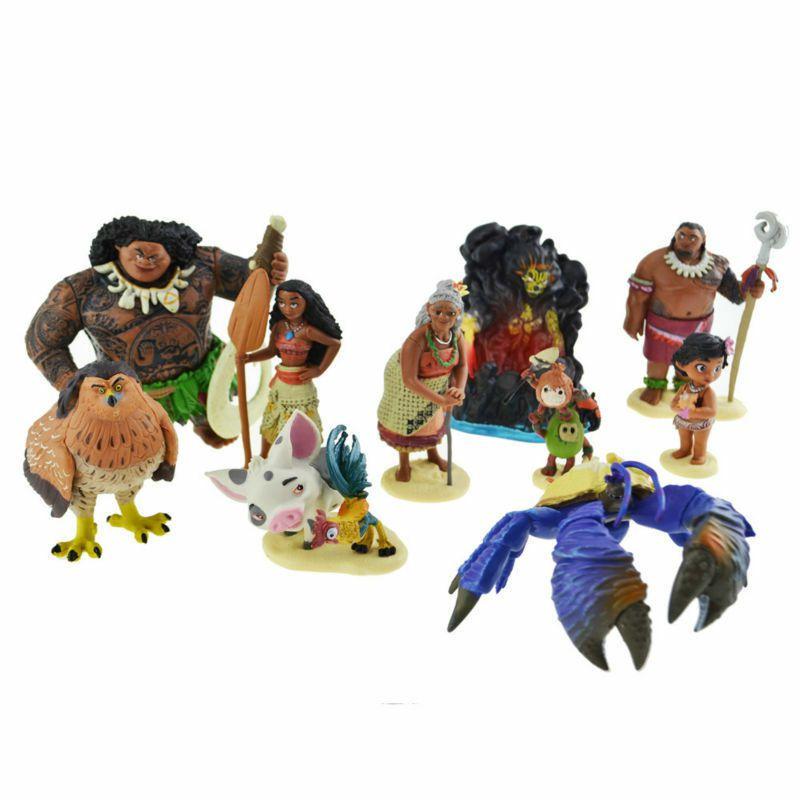 Charming 10pcs Moana Doll Collection Adorable Pvc Action Figures Perfect For Kids Gifts