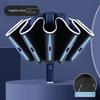 Compact In Size, the Gem-blue Automatic Reverse Umbrella Is Waterproof and UV-resistant.