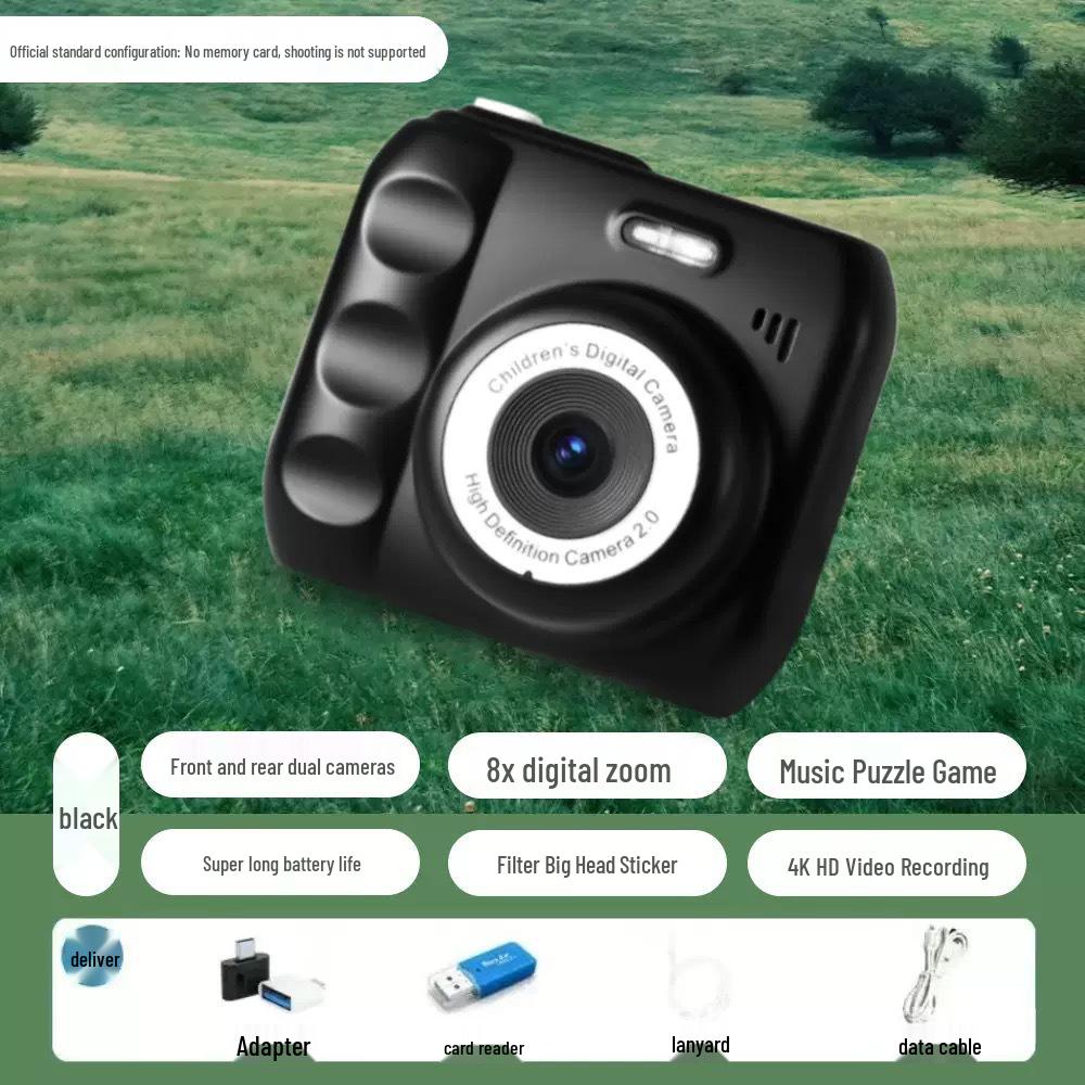 HD Dual-Camera Instant Digital Camera for Campus Students with Photo Transfer to Phone