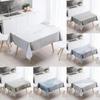 Marble Striped Tablecloth Home Decor Stain Resistant Waterproof Table Decoration Rectangular Kitchen Fireplace Tops