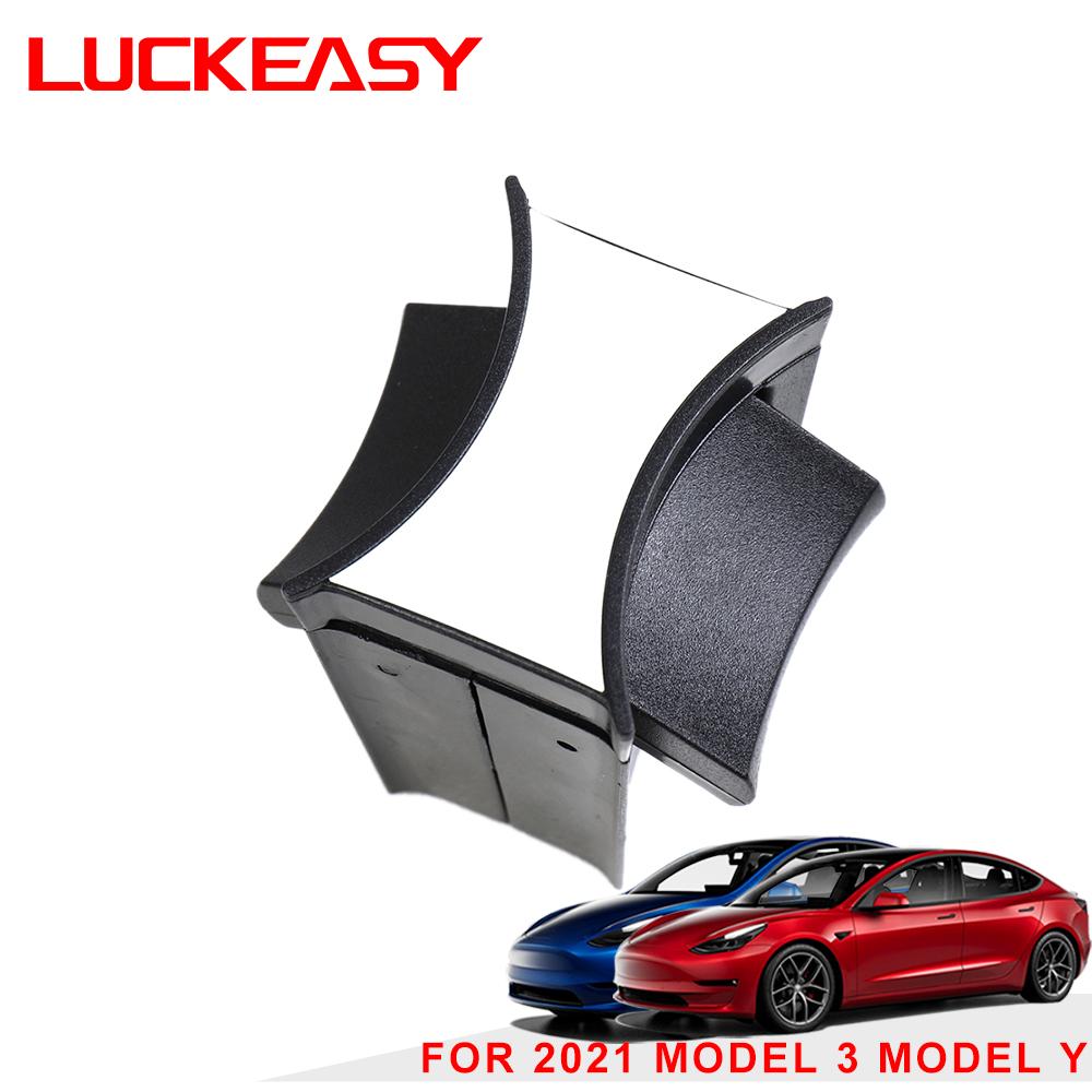 LUCKEASY для модели Tesla 3 года 2017-2023, автомобильный слот для чашки воды, ограничитель скольжения, зажим для держателя чашки из АБС-пластика, ограничитель, аксессуары, модель