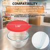 Silicone Replacement Lids for Pyrex 7401-s 3-Cup Sculpted Glass & Tinted Glass Bowls Mixing Bowls, 1-Pack (Only Lid)