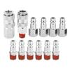 12pcs 14 Inch BSP Male Female Air Hose Connector Quick Release Coupler Pneumatic Fitting