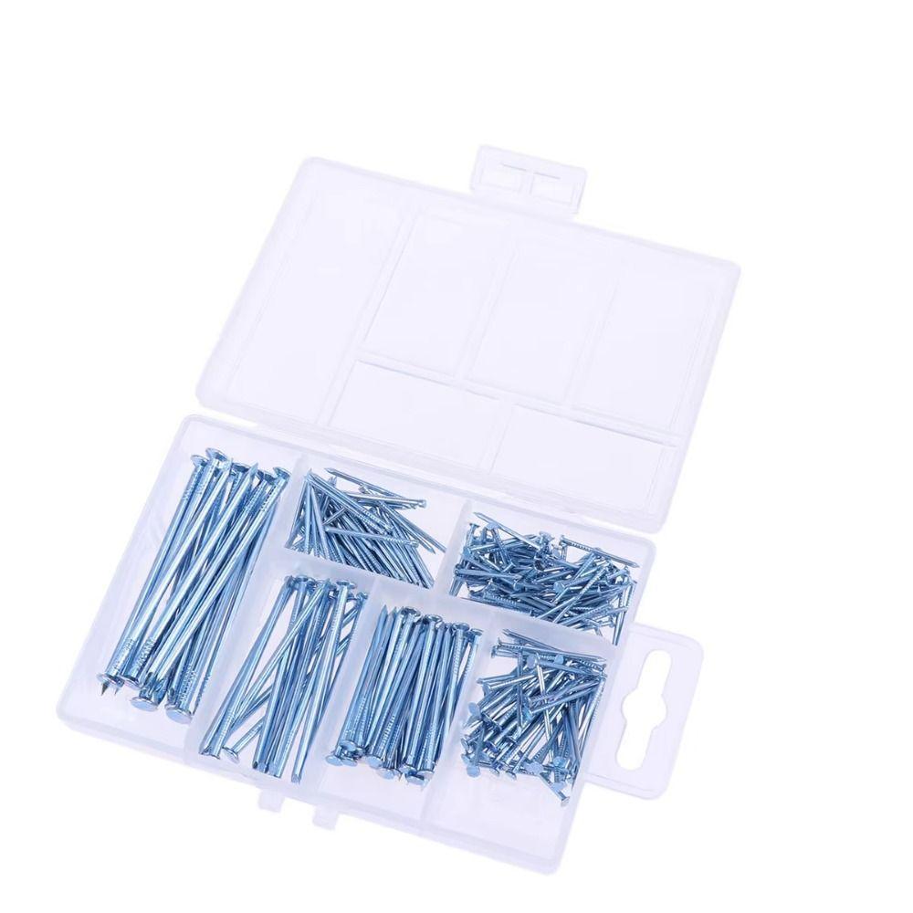 280Pcs Practical Nails Assortment Kit 6 Sizes Concrete Pin Nails  Woodworking Accssories