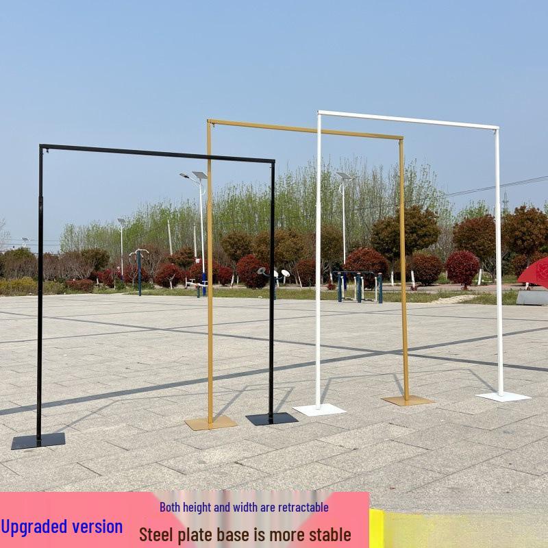 Golden Telescopic Wedding Arch Frame and Decor