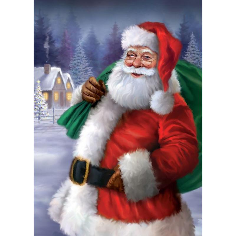 DIY 5d алмазная живопись полная круглая дрель Рождественский подарок Санта-Клаус вышивка наборы для рукоделия картина настенное искусство домашний декор