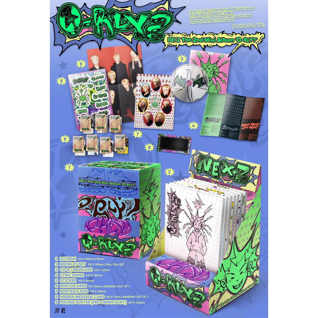 NEXZ 2ND MINI ALBUM [O-RLY?] Special (BOOKLET SET VER.) (Online Benefit)