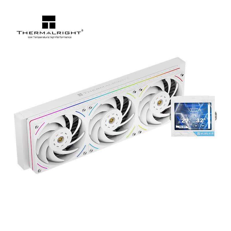 Thermalright Mjolnir VISION 360 UB PRO ARGB White AIO Liquid Cooler with 3.5-inch LCD Display