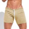 Fashion Summer Men Sexy Lacing Shorts Holiday Casual Sports Fitness Breathable Stretch Silm Shorts Tide