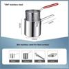 304 Stainless Steel Small Frying Pan with Filter for Induction Cooker - Mini, Fuel-Saving, Multifunctional
