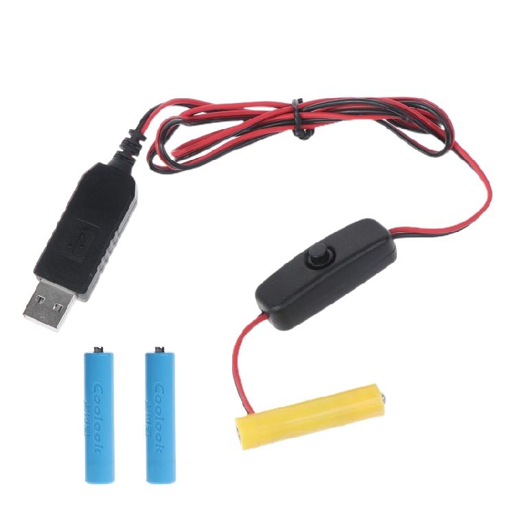 4,5 В USB-адаптер вместо 3 батареек LR03 с переключателями