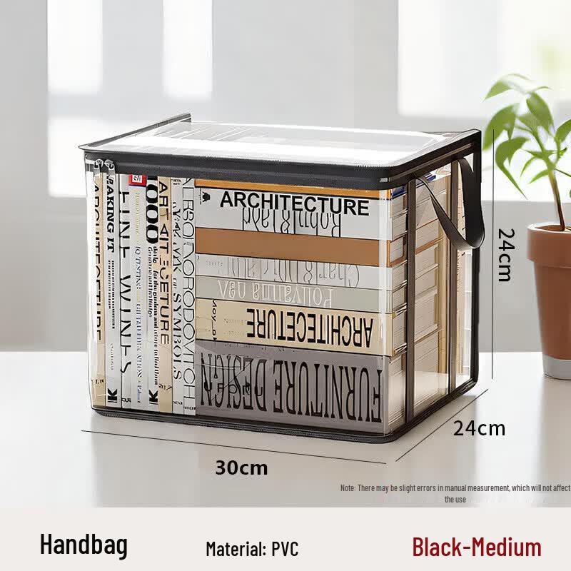 Transparent Foldable Book Storage Bag