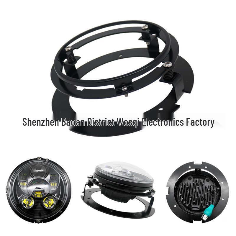 5,75-дюймовый ударопрочный металлический кронштейн фары для мотоциклов Harley - Ретро-дизайн