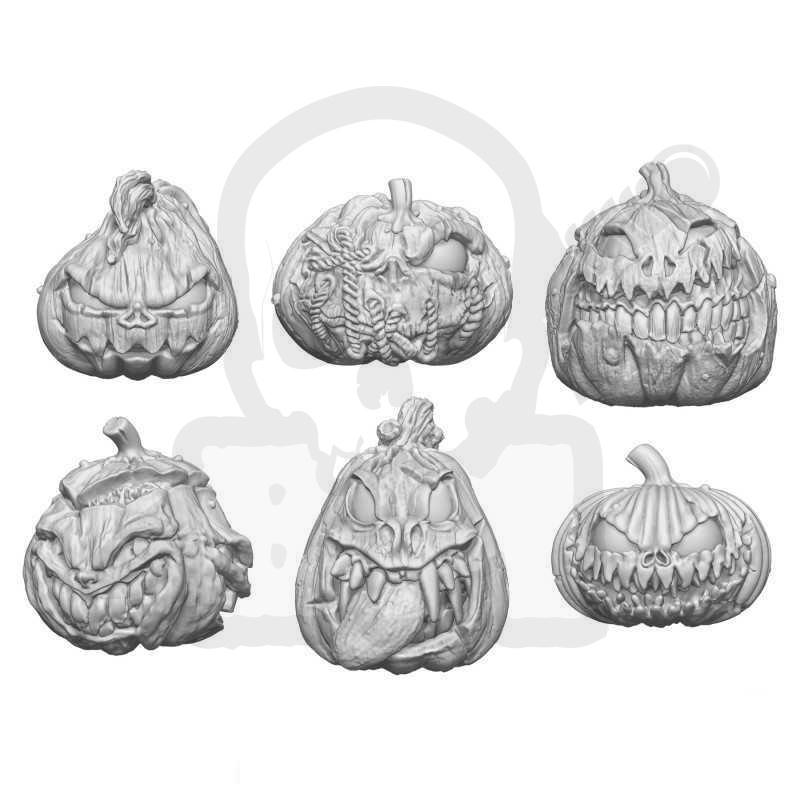 Gstu505510 large killer pumpkins resin set